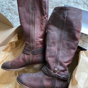 FRYE Melissa Belted Tall Boot Size 7